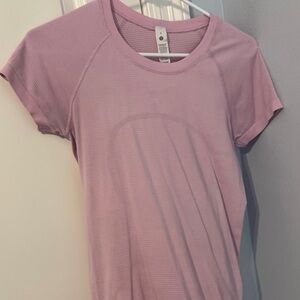 lululemon athletica Light Pink Short Sleeve Tee